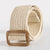 Simple Style Circle Plastic Wood Woven Belt Women's Woven Belts 1 Piece