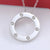 Simple Style Circle Stainless Steel Patchwork Pendant Necklace