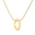 Simple Style Circle Stainless Steel Plating 18k Gold Plated Pendant Necklace