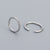 Simple Style Circle Sterling Silver Earrings Plating 925 Silver Earrings