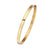 Simple Style Circle Titanium Steel Plating Bangle