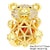 Simple Style Classic Style Animal Copper Plating Inlay Zircon 18k Gold Plated Jewelry Accessories