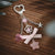 Simple Style Classic Style Bow Knot Alloy Cloth Keychain