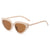 Simple Style Classic Style Color Block Ac Cat Eye Full Frame Women's Sunglasses