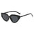 Simple Style Classic Style Color Block Ac Cat Eye Full Frame Women's Sunglasses