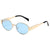 Simple Style Classic Style Color Block Ac Oval Frame Full Frame Glasses