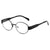 Simple Style Classic Style Color Block Ac Oval Frame Full Frame Glasses