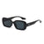 Simple Style Classic Style Color Block Pc Oval Frame Full Frame Women's Sunglasses