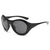 Simple Style Classic Style Color Block Pc Oval Frame Full Frame Women's Sunglasses