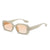 Simple Style Classic Style Color Block Pc Oval Frame Full Frame Women's Sunglasses