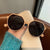 Simple Style Classic Style Color Block Pc Round Frame Clips Women's Sunglasses