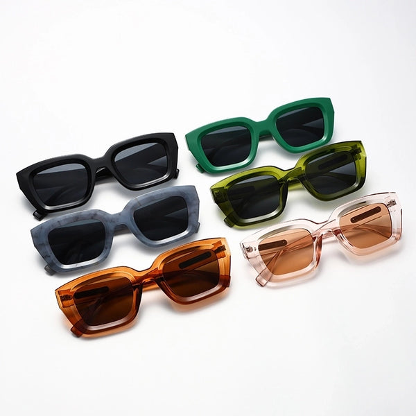 Simple Style Classic Style Color Block Pc Square Full Frame Women's Sunglasses