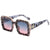 Simple Style Classic Style Color Block Pc Square Full Frame Women's Sunglasses