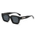 Simple Style Classic Style Color Block Pc Square Full Frame Women's Sunglasses