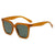 Simple Style Classic Style Color Block Pc Square Full Frame Women's Sunglasses