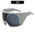 Simple Style Classic Style Color Block Pc Square Mountain Style Biker Full Frame Sports Sunglasses