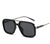 Minimalist Classic Style Color Block Women's Sunglasses