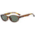 Simple Style Classic Style Commute Color Block Ac Oval Frame Full Frame Women's Sunglasses