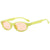 Simple Style Classic Style Commute Color Block Ac Oval Frame Full Frame Women's Sunglasses