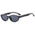 Simple Style Classic Style Commute Color Block Ac Oval Frame Full Frame Women's Sunglasses