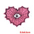 Simple Style Classic Style Commute Color Block Heart Shape Embroidery Thread Cloth Sticker 1 Piece