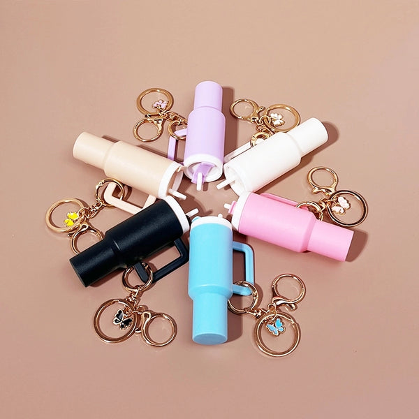 Minimalist Classic Style Cup Plastic Unisex Bag Pendant Keychain