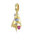 Simple Style Classic Style Devil's Eye Sterling Silver Plating Inlay Zircon 14k Gold Plated Charms