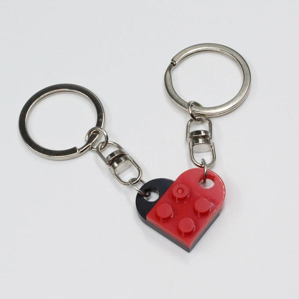 Minimalist Classic Style Heart Shape Plastic Unisex Bag Pendant Keychain