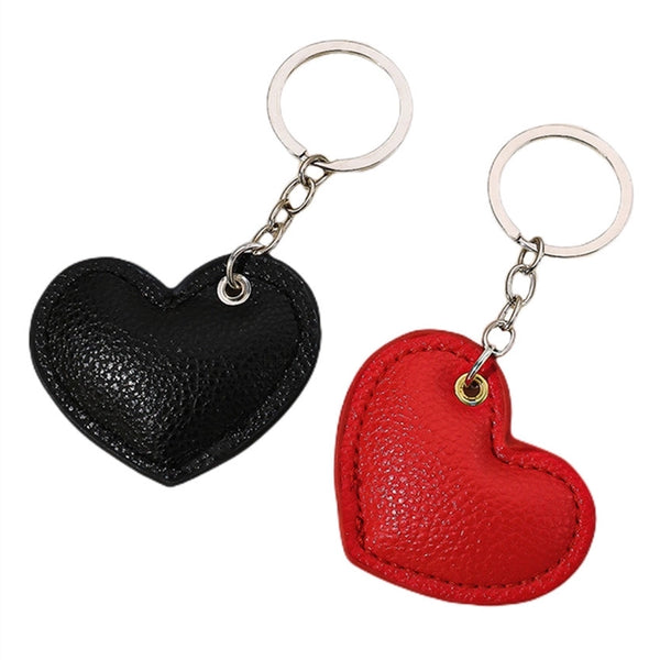 Minimalist Classic Style Heart Shape Pu Leather Metal Valentine'S Day Unisex Bag Pendant Keychain