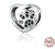 Simple Style Classic Style Heart Shape Sterling Silver Enamel Charms Jewelry Accessories