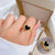 Simple Style Classic Style Heart Shape Titanium Steel Inlay Shell Rings