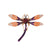 Simple Style Classic Style Leaves Flower Dragonfly Alloy Inlay Rhinestones Unisex Brooches