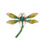 Simple Style Classic Style Leaves Flower Dragonfly Alloy Inlay Rhinestones Unisex Brooches