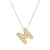 Simple Style Classic Style Letter Copper 18k Gold Plated Pendant Necklace In Bulk