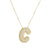 Simple Style Classic Style Letter Copper 18k Gold Plated Pendant Necklace In Bulk