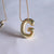 Simple Style Classic Style Letter Copper 18k Gold Plated Pendant Necklace In Bulk