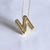 Simple Style Classic Style Letter Copper 18k Gold Plated Pendant Necklace In Bulk