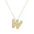 Simple Style Classic Style Letter Copper 18k Gold Plated Pendant Necklace In Bulk