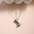 Simple Style Classic Style Letter Copper Silver Plated Pendant Necklace In Bulk