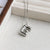 Simple Style Classic Style Letter Copper Silver Plated Pendant Necklace In Bulk