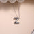 Simple Style Classic Style Letter Copper Silver Plated Pendant Necklace In Bulk