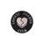 Simple Style Classic Style Letter Heart Shape Alloy Stamping Stoving Varnish Women's Brooches