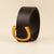 Minimalist Classic Style Letter Solid Color Pu Leather Buckle Women's Leather Belts