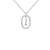 Simple Style Classic Style Letter Sterling Silver Plating Inlay Zircon 18k Gold Plated White Gold Plated Pendant Necklace