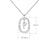 Simple Style Classic Style Letter Sterling Silver Plating Inlay Zircon 18k Gold Plated White Gold Plated Pendant Necklace