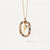 Simple Style Classic Style Letter Sterling Silver Plating Inlay Zircon 18k Gold Plated White Gold Plated Pendant Necklace