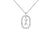 Simple Style Classic Style Letter Sterling Silver Plating Inlay Zircon 18k Gold Plated White Gold Plated Pendant Necklace