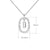 Simple Style Classic Style Letter Sterling Silver Plating Inlay Zircon 18k Gold Plated White Gold Plated Pendant Necklace