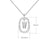 Simple Style Classic Style Letter Sterling Silver Plating Inlay Zircon 18k Gold Plated White Gold Plated Pendant Necklace