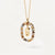 Simple Style Classic Style Letter Sterling Silver Plating Inlay Zircon 18k Gold Plated White Gold Plated Pendant Necklace